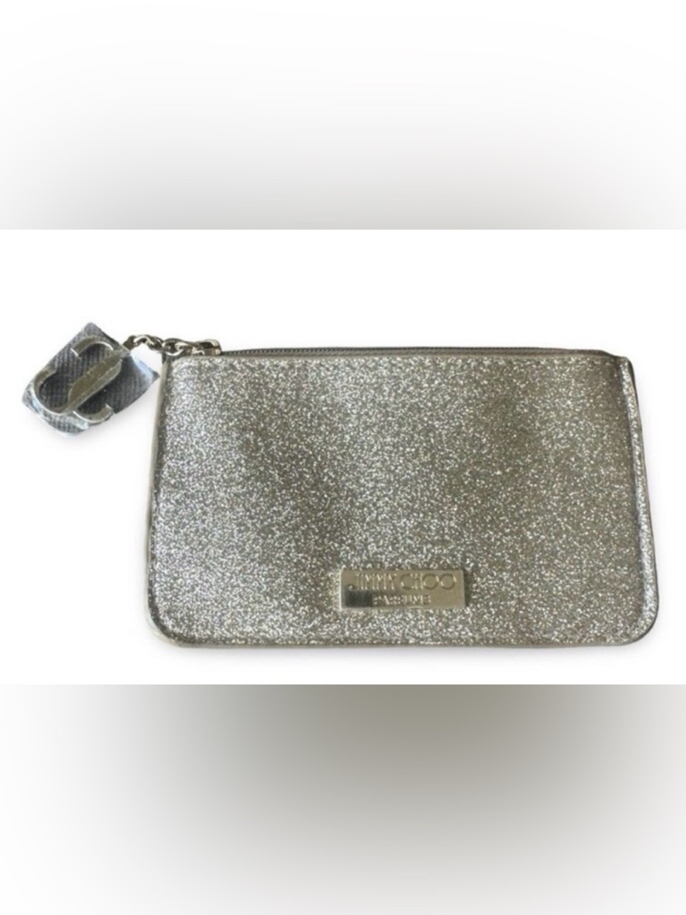 Jimmy Choo Parfum Gold Glitter Coin Pouch Card Holder Keychain